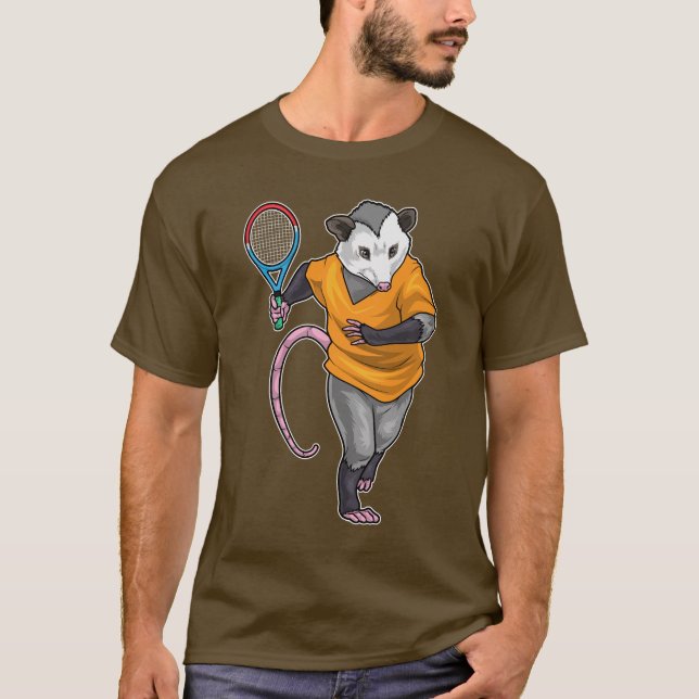 Tennisschläger T-Shirt (Vorderseite)