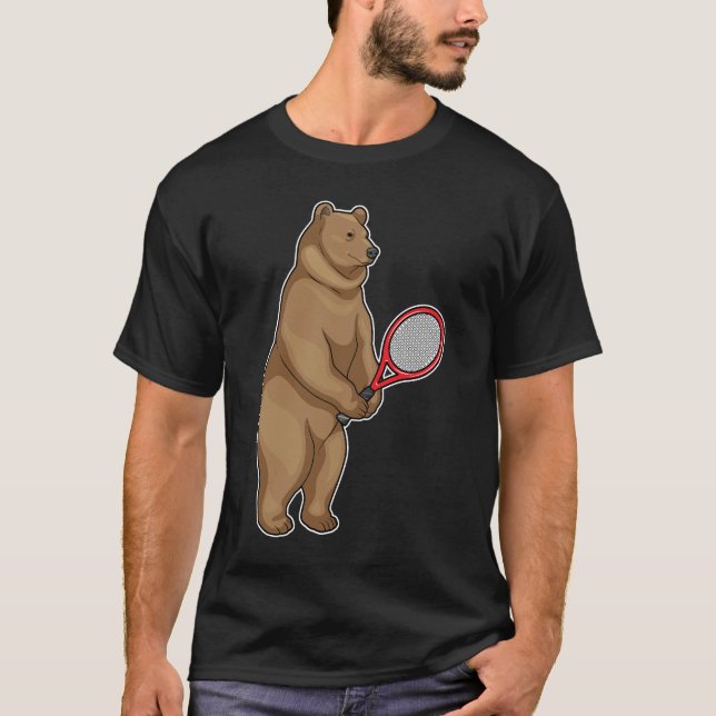 Tennisschläger T-Shirt (Vorderseite)