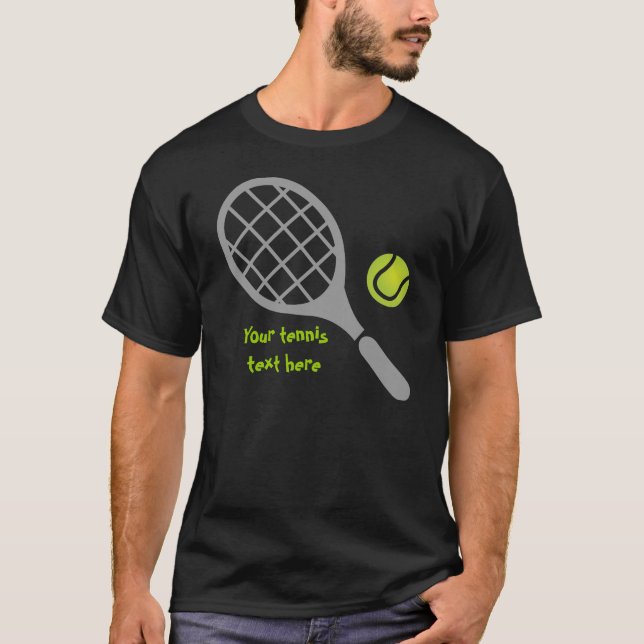 Tennisschläger T-Shirt (Vorderseite)