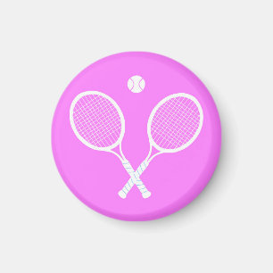 Tennisschläger und Ball Magnet