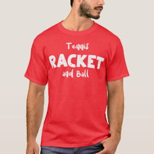 Tennisschläger und Ballsport Junge T-Shirt