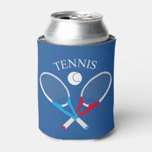Tennisschläger und Tennisball Dosenkühler