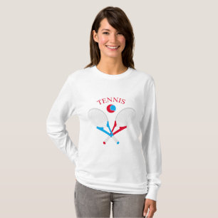 Tennisschläger und Tennisball T-Shirt