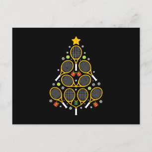 Tennisschläger Weihnachtsbaum Feiertag Sport Weihn Feiertagspostkarte