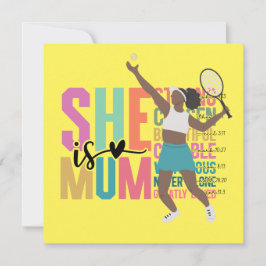 Tennisspiel, Set, Match: Tennis Mama Muttertag Feiertagskarte