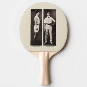 Tennisspieler Athlet Profi Vintage Tischtennis Schläger