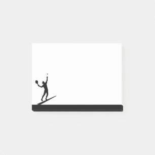 Tennisspieler Athlet Sport Silhouette Post-it Klebezettel