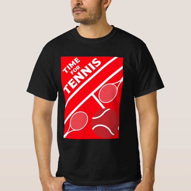 Tennisspieler auf Rasen T-Shirt (Vorderseite)