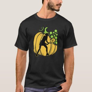 Tennisspieler Ball Racket Pumpkin Coole Sportarten T-Shirt