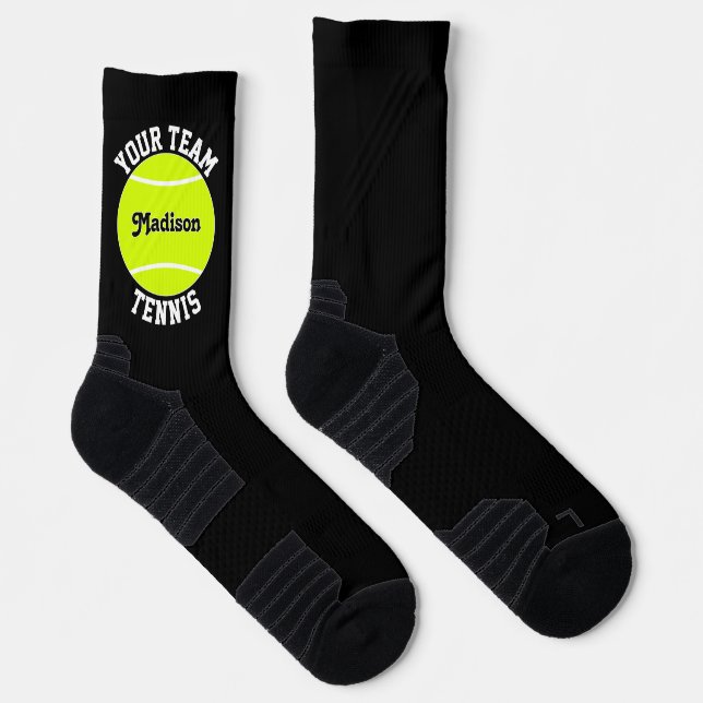 Tennisspieler Benutzerdefiniertes Team und Name Sp Socken (Rechts)