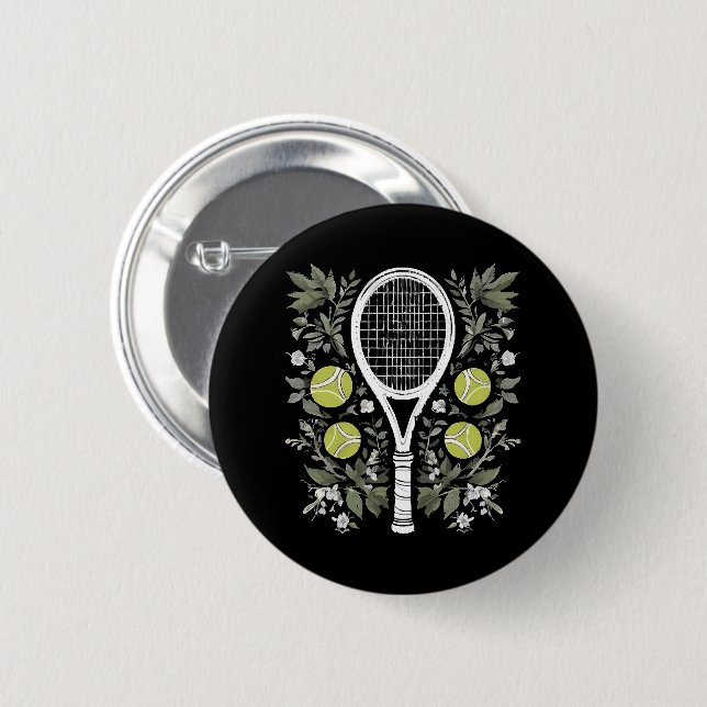 Tennisspieler Button (Vorne & Hinten)
