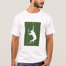 Tennisspieler, der eine Sauna trifft - T-Shirt