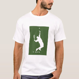Tennisspieler, der eine Sauna trifft - T-Shirt