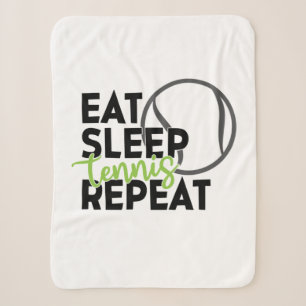 Tennisspieler   Eat Sleep Tennis Repeat Sherpadecke