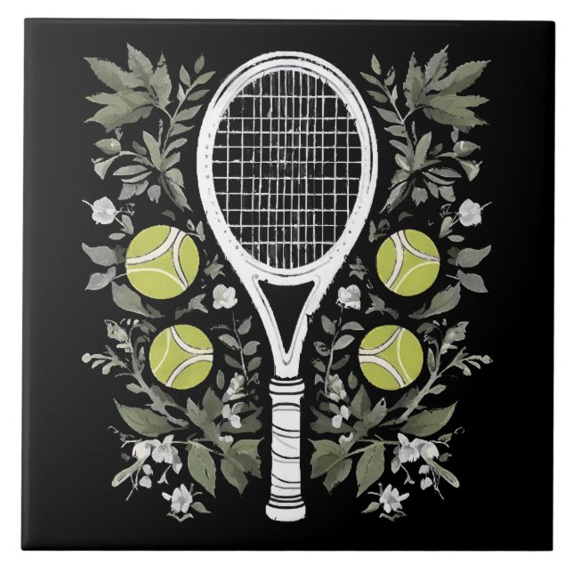 Tennisspieler Fliese (Vorderseite)