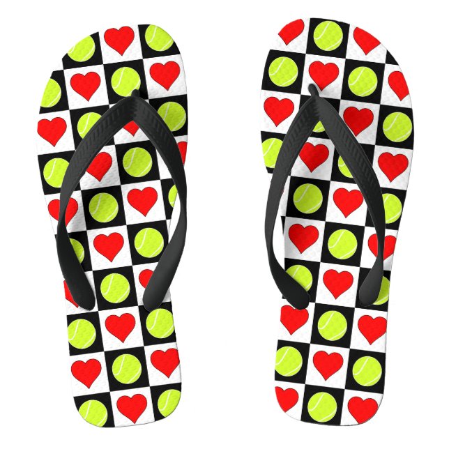 Tennisspieler für niedliche Mädchen Flip Flops (Fußbett)