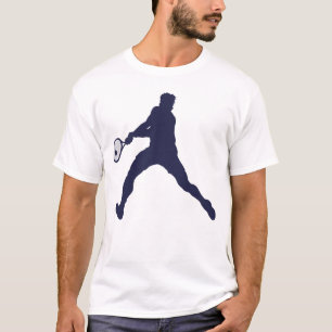 Tennisspieler Geschenk Süße Silhouette Liebe Retro T-Shirt