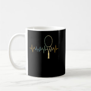 Tennisspieler Herzschlag Tennis Kaffeetasse
