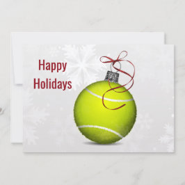 Tennisspieler Holiday Grußkarten Feiertagskarte