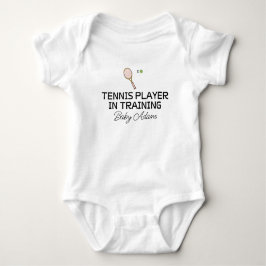 Tennisspieler im Training | Benutzerdefinierter Te Baby Strampler
