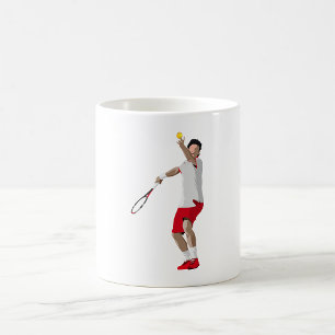 Tennisspieler Kaffeetasse