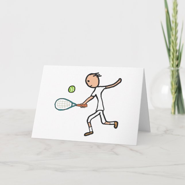 Tennisspieler Karte (Vorderseite)