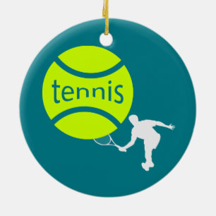Tennisspieler Keramikornament