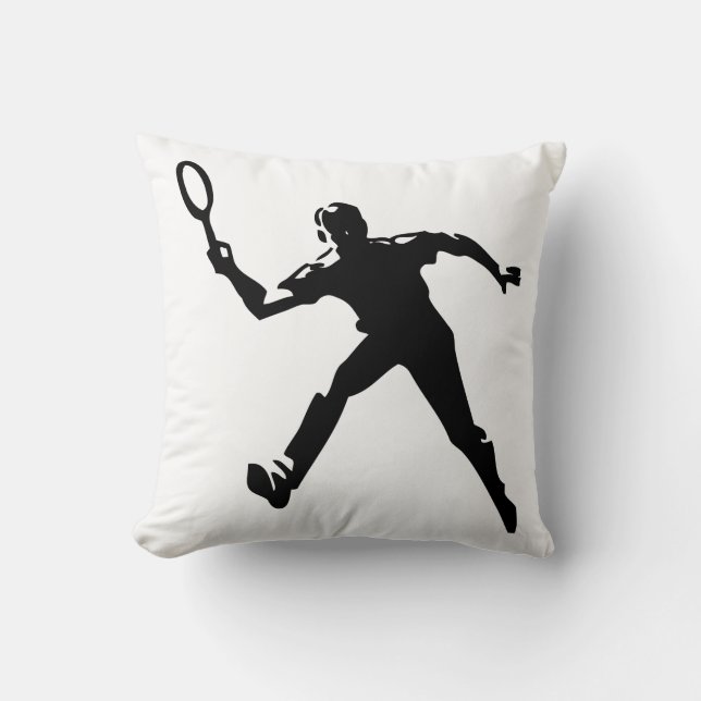 Tennisspieler Kissen (Vorderseite)