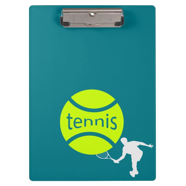 Tennisspieler Klemmbrett (Vorderseite)