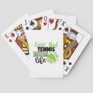 Tennisspieler Lebe das Leben einer Tennis-Mutter Spielkarten