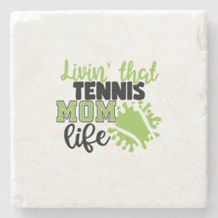 Tennisspieler Lebe das Leben einer Tennis-Mutter Steinuntersetzer