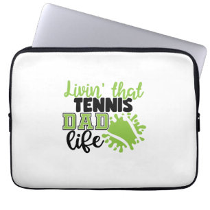 Tennisspieler Leben in diesem Tennis-Vater Laptopschutzhülle