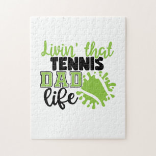 Tennisspieler Leben in diesem Tennis-Vater Puzzle