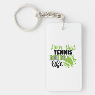 Tennisspieler   Leben in dieser Tennis-Mama Schlüsselanhänger