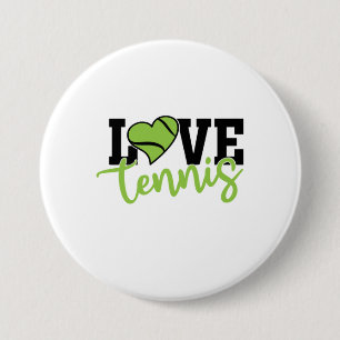 Tennisspieler Liebe Tennis Button