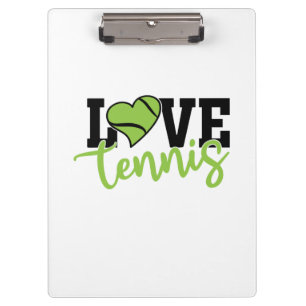 Tennisspieler Liebe Tennis Klemmbrett