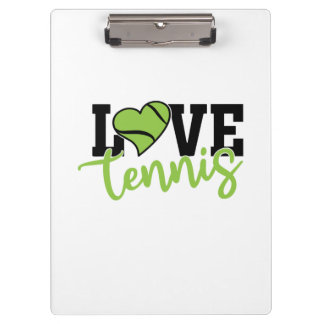 Tennisspieler | Liebe Tennis Klemmbrett