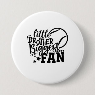 Tennisspieler   Little Brother Größter Fan Tennis Button