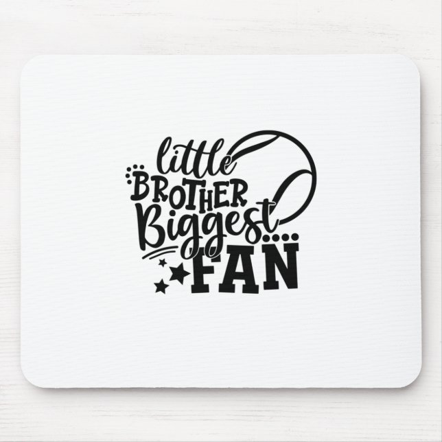 Tennisspieler | Little Brother Größter Fan Tennis Mousepad (Vorne)