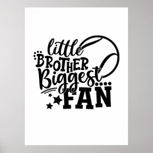 Tennisspieler   Little Brother Größter Fan Tennis Poster