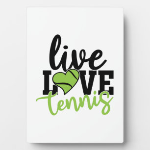 Tennisspieler   Live-Liebe Tennis Fotoplatte
