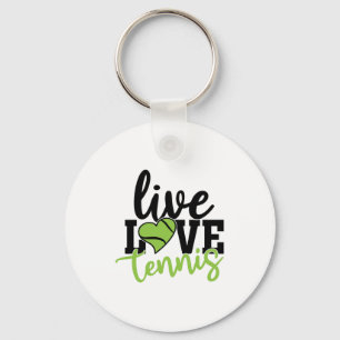 Tennisspieler Live-Liebe Tennis Schlüsselanhänger