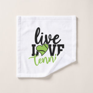 Tennisspieler Live Love Tennis Waschlappen