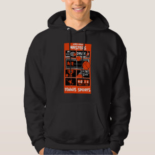 Tennisspieler mit Rollstuhl Hoodie