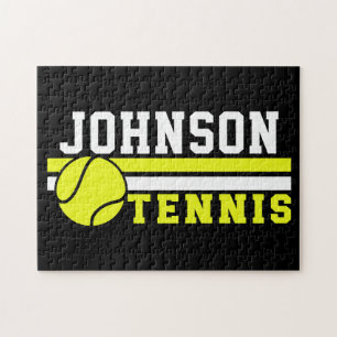 Tennisspieler NAME Ball Game Court Personalisiert Puzzle