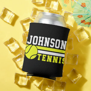 Tennisspieler NAME Ballspiel Court Personalisiert Dosenkühler