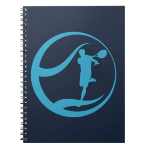Tennisspieler Notizblock