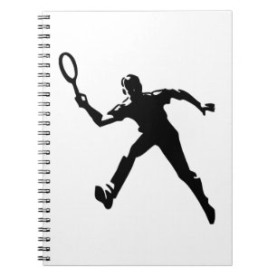Tennisspieler Notizblock