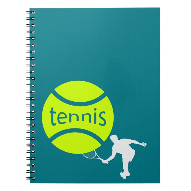 Tennisspieler Notizblock (Vorderseite)