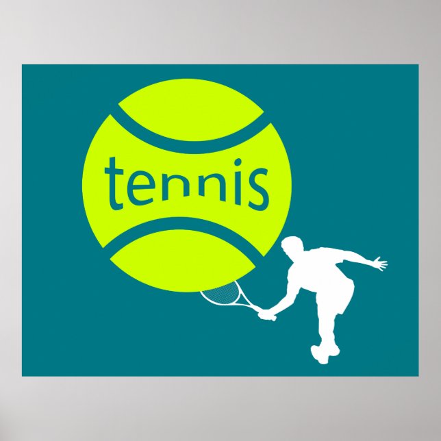 Tennisspieler Poster (Vorne)